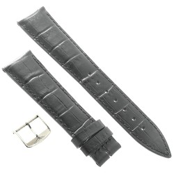 Longines Cinturino L682101263 FA Stampa Alligatore Nero 20/16 mm Heritage. 2