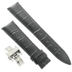Longines Cinturino L682101263 FDA Stampa Alligatore Nero 20/16 mm Heritage 2