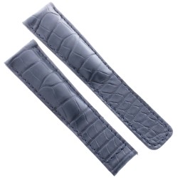 Tag Heuer Cinturino Monaco Alligatore Blu Non Originale 22/18 mm