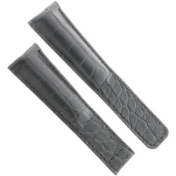 Tag Heuer Cinturino Monaco Alligatore Nero Non Originale 22/18 mm