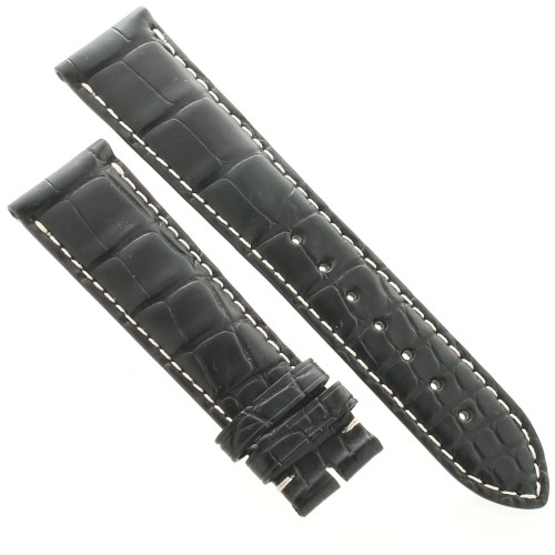 Longines Cinturino Alligatore L682120178 Nero Opaco 21/18 mm