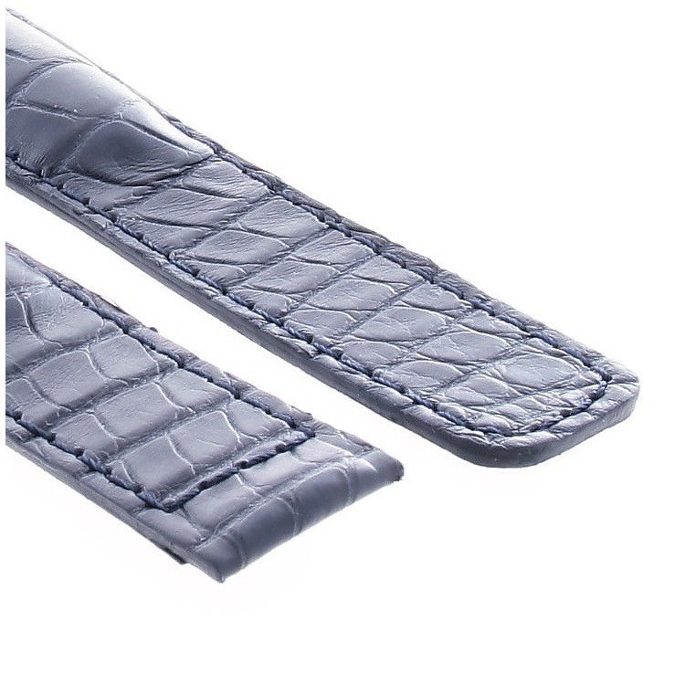 Tag Heuer Cinturino Monaco Alligatore Blu Non Originale 22/18 mm