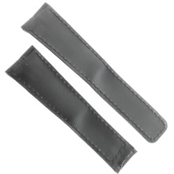 Tag Heuer Cinturino Monaco Alligatore Nero Non Originale 22/18 mm 2