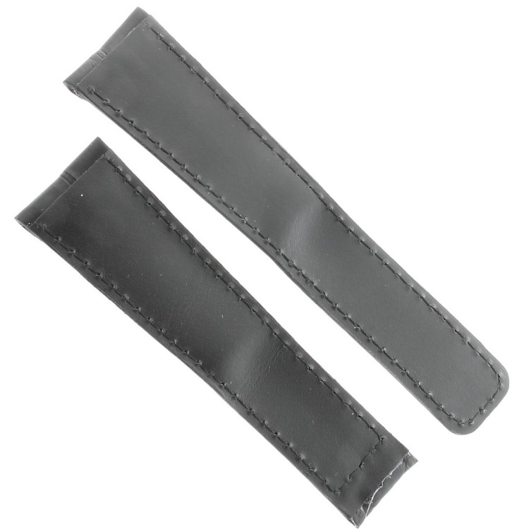 Tag Heuer Cinturino Monaco Alligatore Nero Non Originale 22/18 mm