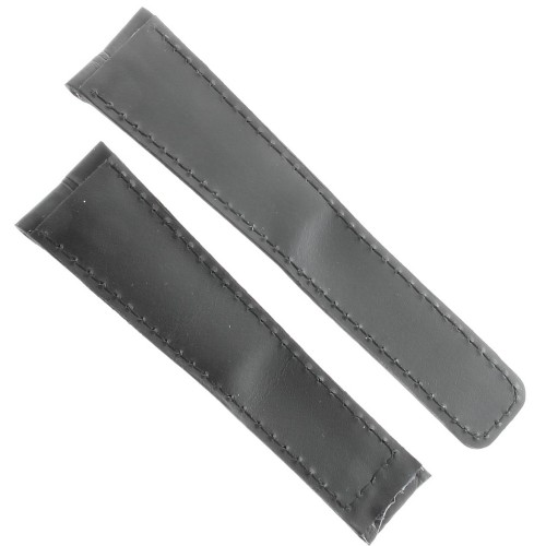 Tag Heuer Cinturino Monaco Alligatore Nero Non Originale 22/18 mm