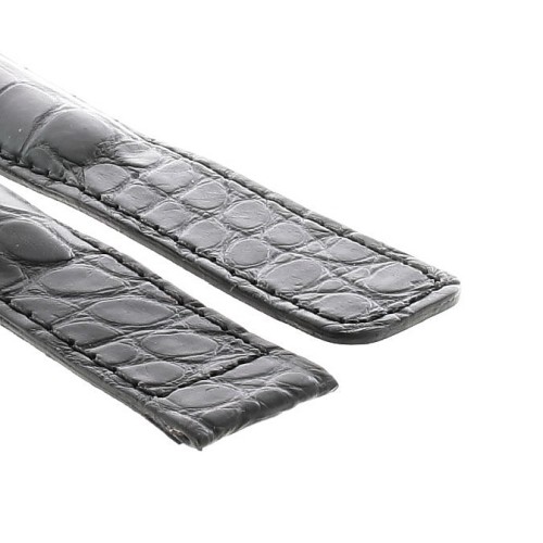 Tag Heuer Cinturino Monaco Alligatore Nero Non Originale 22/18 mm