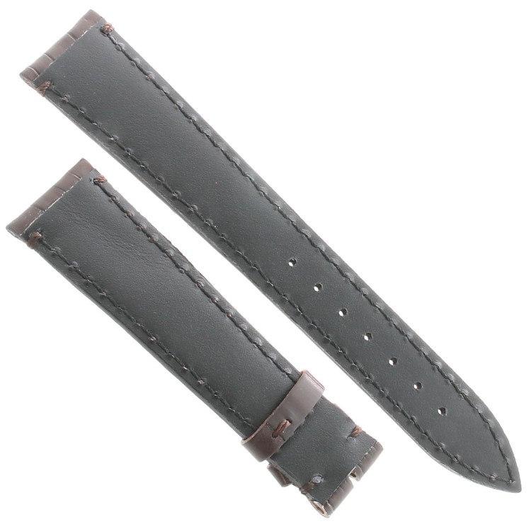 Cinturino Sartoriale Alligatore Marrone Opaco 19/16 mm B4N