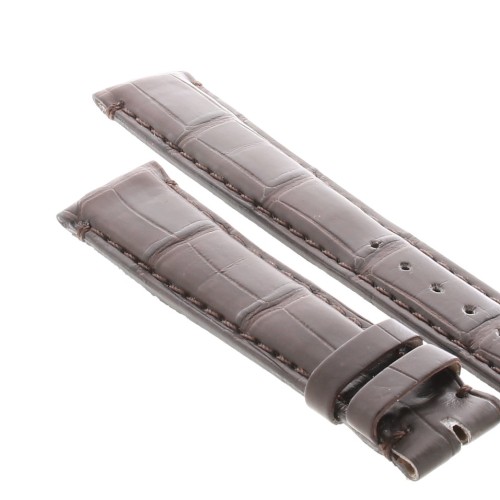 Cinturino Sartoriale Alligatore Marrone Opaco 19/16 mm B4N