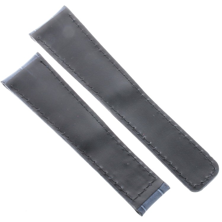 Tag Heuer Cinturino Monaco Stampa Alligatore Blu Non Originale 22/18 mm