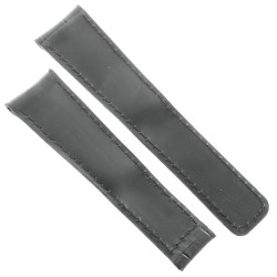 Tag Heuer Cinturino Monaco Stampa Alligatore Nero Non Originale 22/18 mm 2