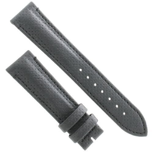 Cinturino Water Resistant Vitello Nero Opaco Microfori 20/18 mm B50N classico