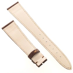 Cinturino Piatto Sartoriale Lucertola Marrone  Lucido 20/14 mm B22B forma classica 2