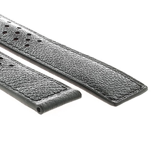 Tag Heuer Cinturino Pelle Heuer FC6310 Nero Pelle martellata misure 20/18 mm per Carrera