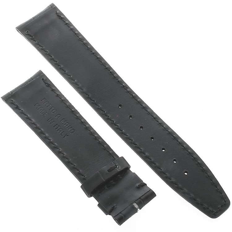 Cinturino non originale per IWC Stampa Nero Opaco 20/18 mm Portoghese