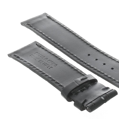 Cinturino non originale per IWC Stampa Nero Opaco 20/18 mm Portoghese