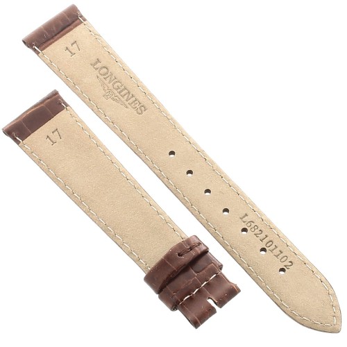 Longines Cinturino L682101102 Stampa Alligatore Gold 17/14 mm