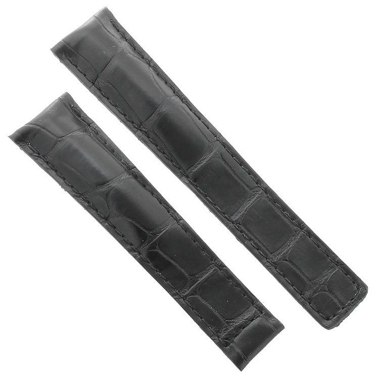 Tag Heuer Cinturino Monza Alligatore Nero Non Originale 20/16 mm