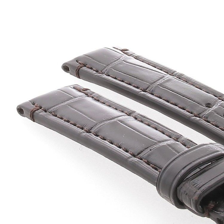 Zenith Bracciale Alligatore Marrone opaco 16/19 mm