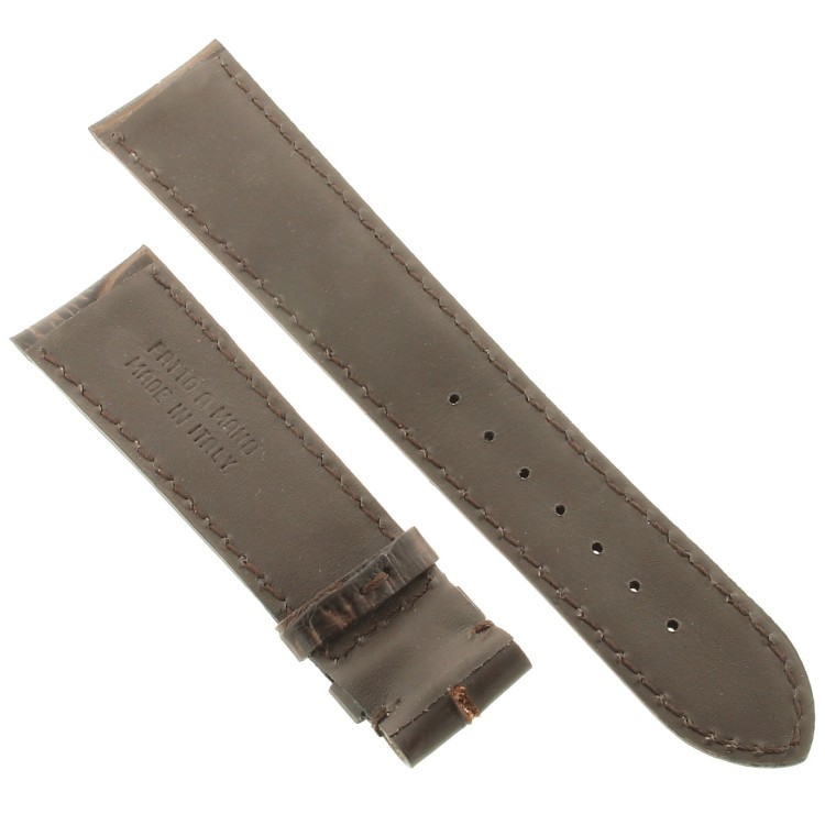 Cinturino Sartoriale Stampa Marrone Opaco 21/18 mm