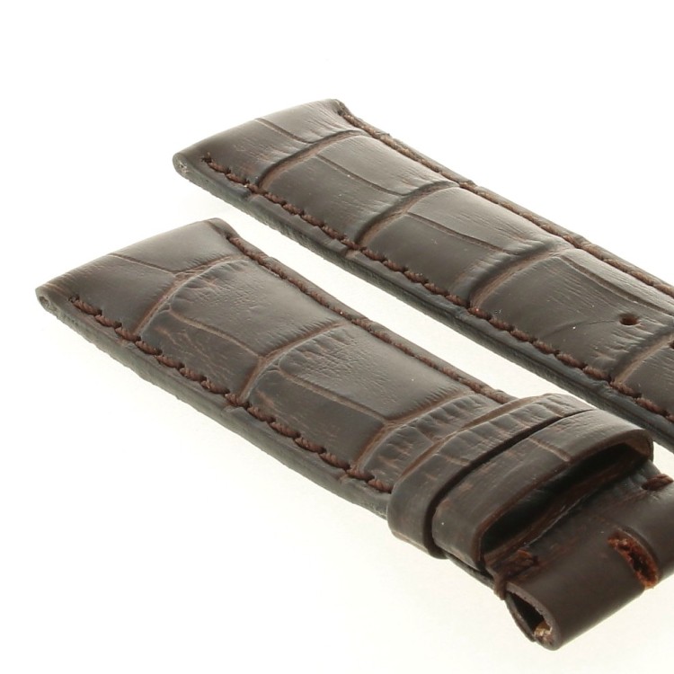 Cinturino Sartoriale Stampa Marrone Opaco 21/18 mm