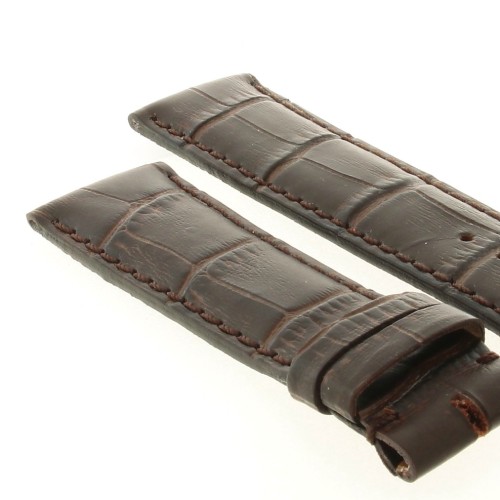 Cinturino Sartoriale Stampa Marrone Opaco 21/18 mm