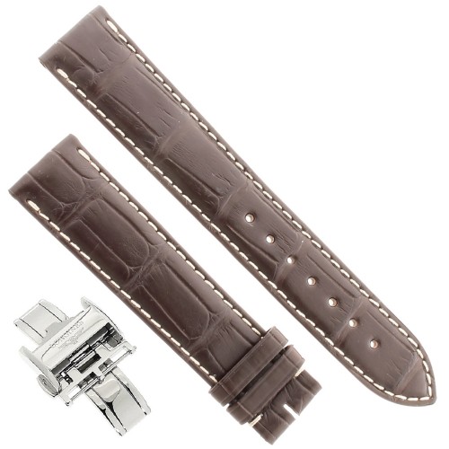 Longines Cinturino Alligatore L682119977 FDA Marrone Opaco 19-18 mm