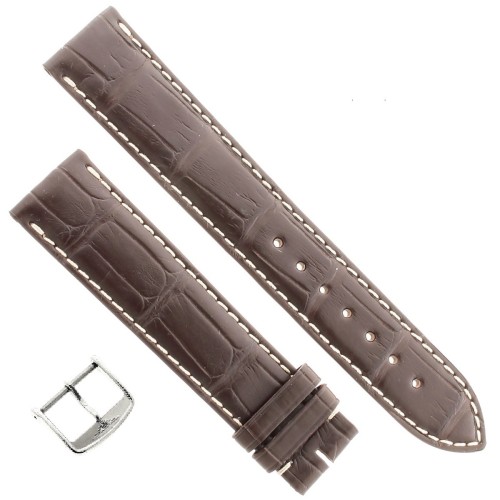 Longines Cinturino Alligatore L682119977 FA Marrone Opaco 19/18 mm