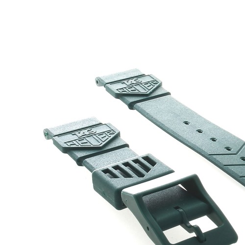 Tag Heuer Cinturino Formula 1 prima edizione 1985 in plastica Verde BS0087 Liscio