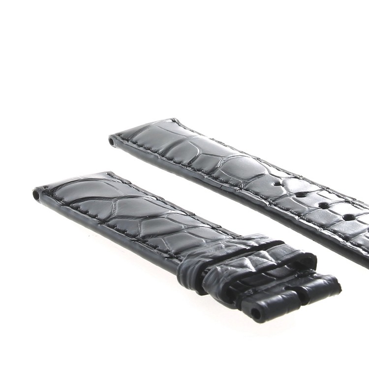 Longines Cinturino Alligatore L682109463 FR Nero Opaco 18/16 mm