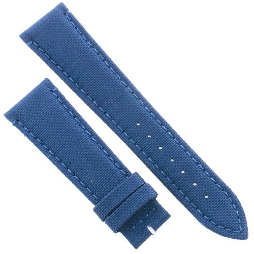 Cinturino Water Resistant Tessuto/Lorica Blu 20/16 mm B45BL classico