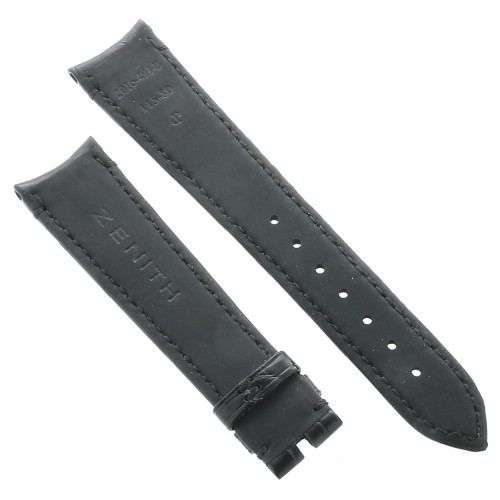 Zenith Cinturino 27.00.2016.C493 B Alligatore Nero opaco 20/16 mm