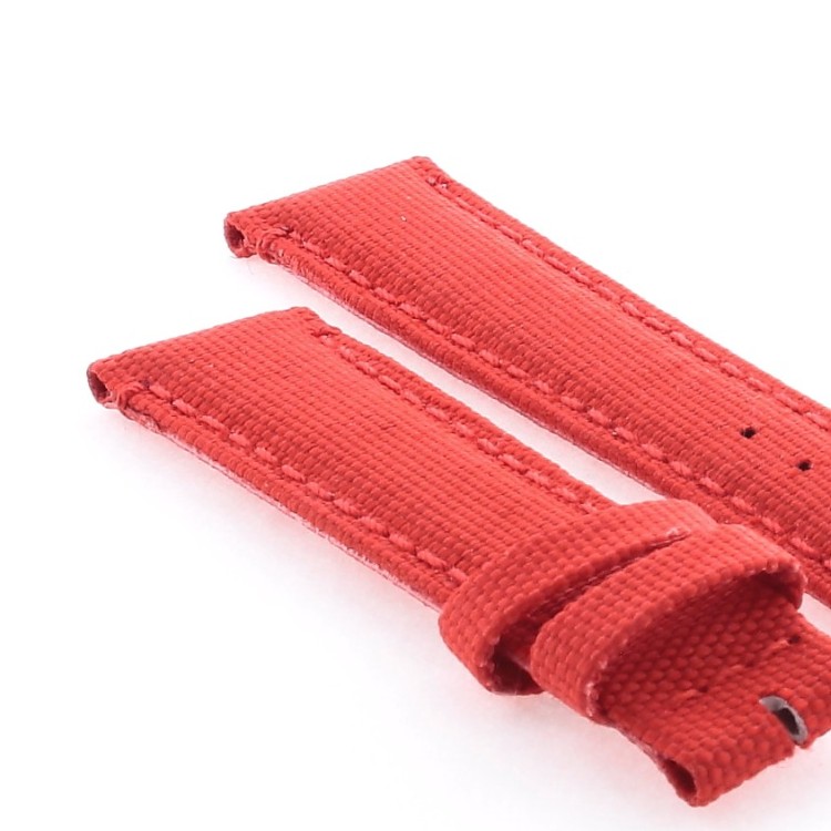 Cinturino Water Resistant Tessuto/Lorica Rosso 22/18 mm B45R classico