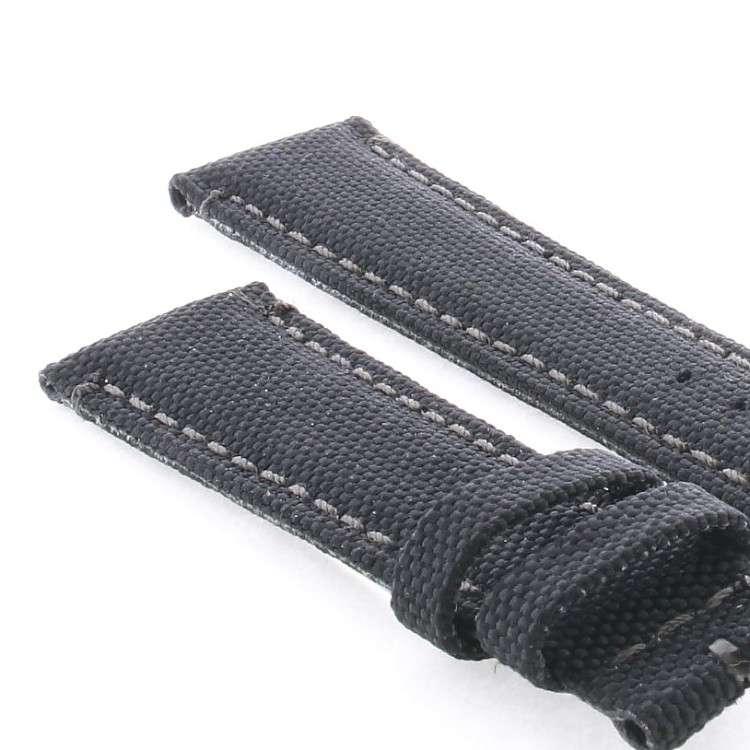Cinturino Water Resistant Tessuto/Lorica Nero 22/18 mm B45N classico