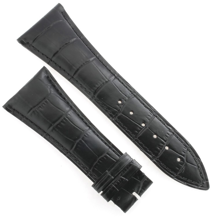 Frederique Constant Cinturino FCS-B29x20 Stampa Alligatore Nero 29-20 mm