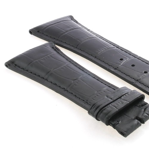 Frederique Constant Cinturino FCS-B29x20 Stampa Alligatore Nero 29-20 mm
