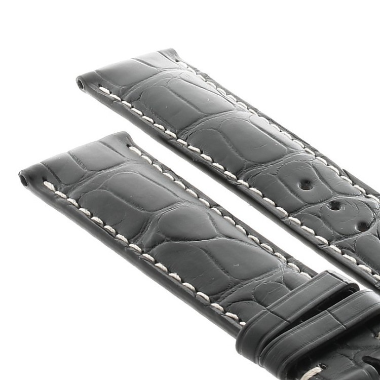 Longines Cinturino Alligatore L682120178 FDA Nero Opaco 21/18 mm