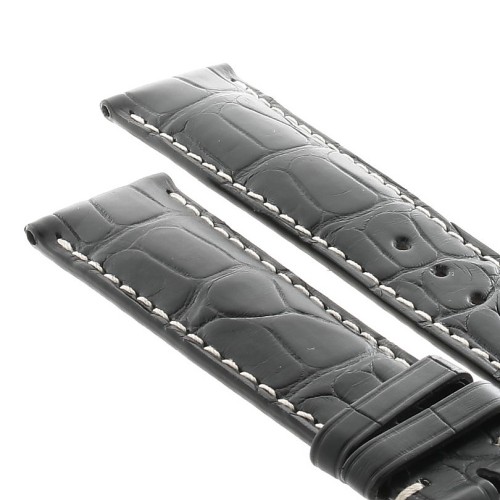 Longines Cinturino Alligatore L682120178 FDA Nero Opaco 21/18 mm