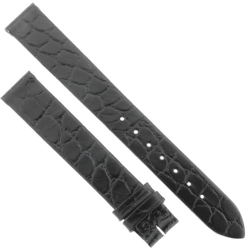 Longines Cinturino L682101237 Stampa Alligatore Nero 13/12 mm