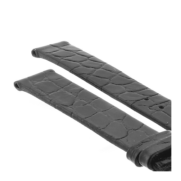 Longines Cinturino L682101237 Stampa Alligatore Nero 13/12 mm