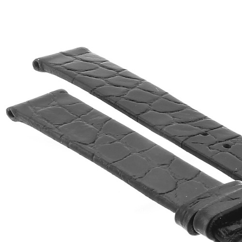Longines Cinturino L682101237 Stampa Alligatore Nero 13/12 mm