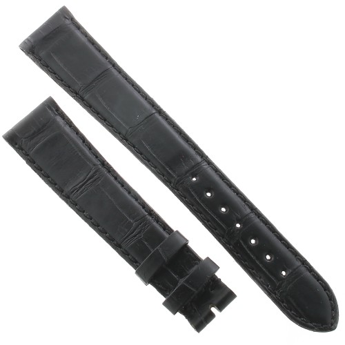 Cinturino XL Alligatore Nero Opaco 20/16 B40B forma classica
