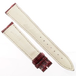 Cinturino Alligatore Bordeaux Lucido 20/16 B40B forma classica 2