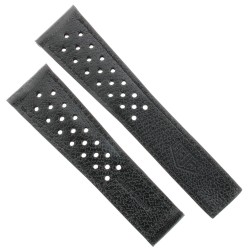 Tag Heuer Cinturino Monaco FC6356 Pelle Nera Forata 22/18 mm 2
