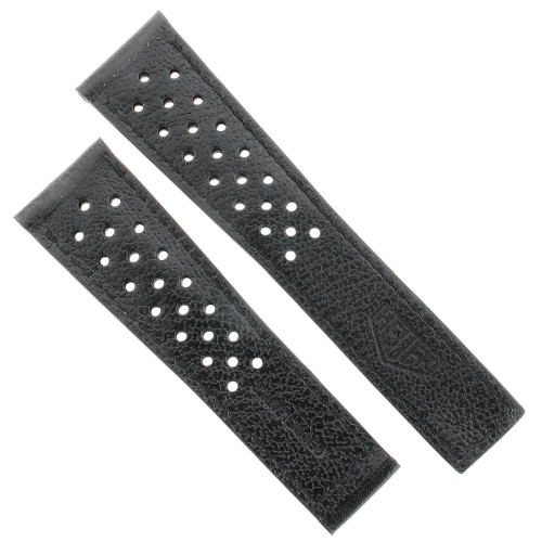 Tag Heuer Monaco Black Leather Strap 18 mm FC6356 22/Perforated