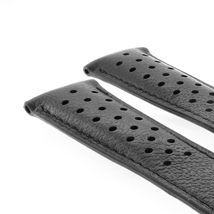 Tag Heuer Monaco Black Leather Strap 18 mm FC6356 22/Perforated