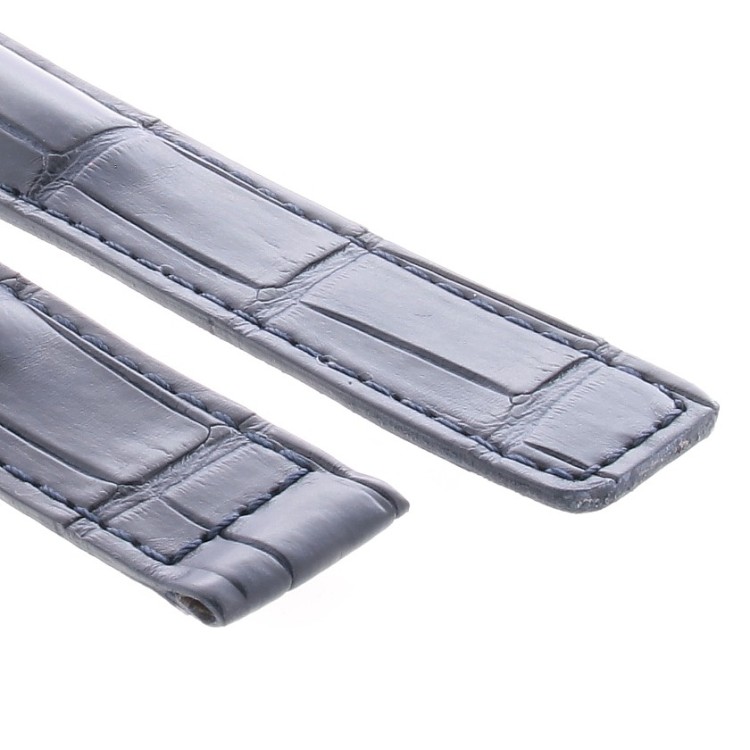 Tag Heuer Cinturino Monaco Alligatore Blu Non Originale 22/18 mm