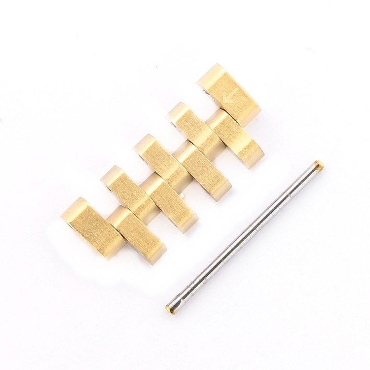 Longines maglia acciaio PVD oro giallo per La Grande Classique misure maglia 18 x 5,3 x 2,6 mm