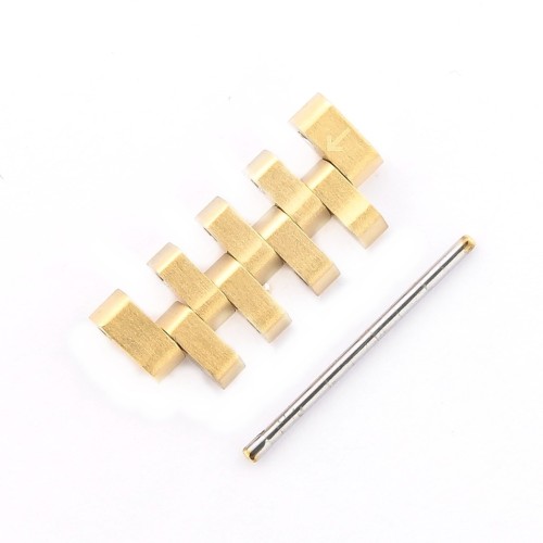 Longines maglia acciaio PVD oro giallo per La Grande Classique misure maglia 18 x 5,3 x 2,6 mm