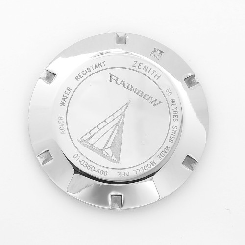 Zenith Fondello a vite per ref 01.0360.410 cronografo Rainbow Acciaio
