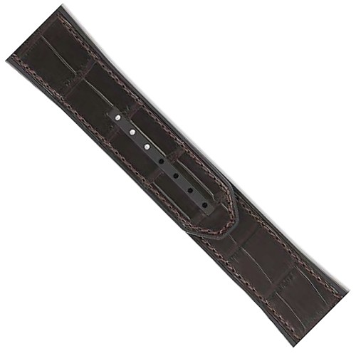 Zenith Cinturino 27.00.2322.585 Alligatore Marrone Brown opaco interno caucciù 23/22 mm